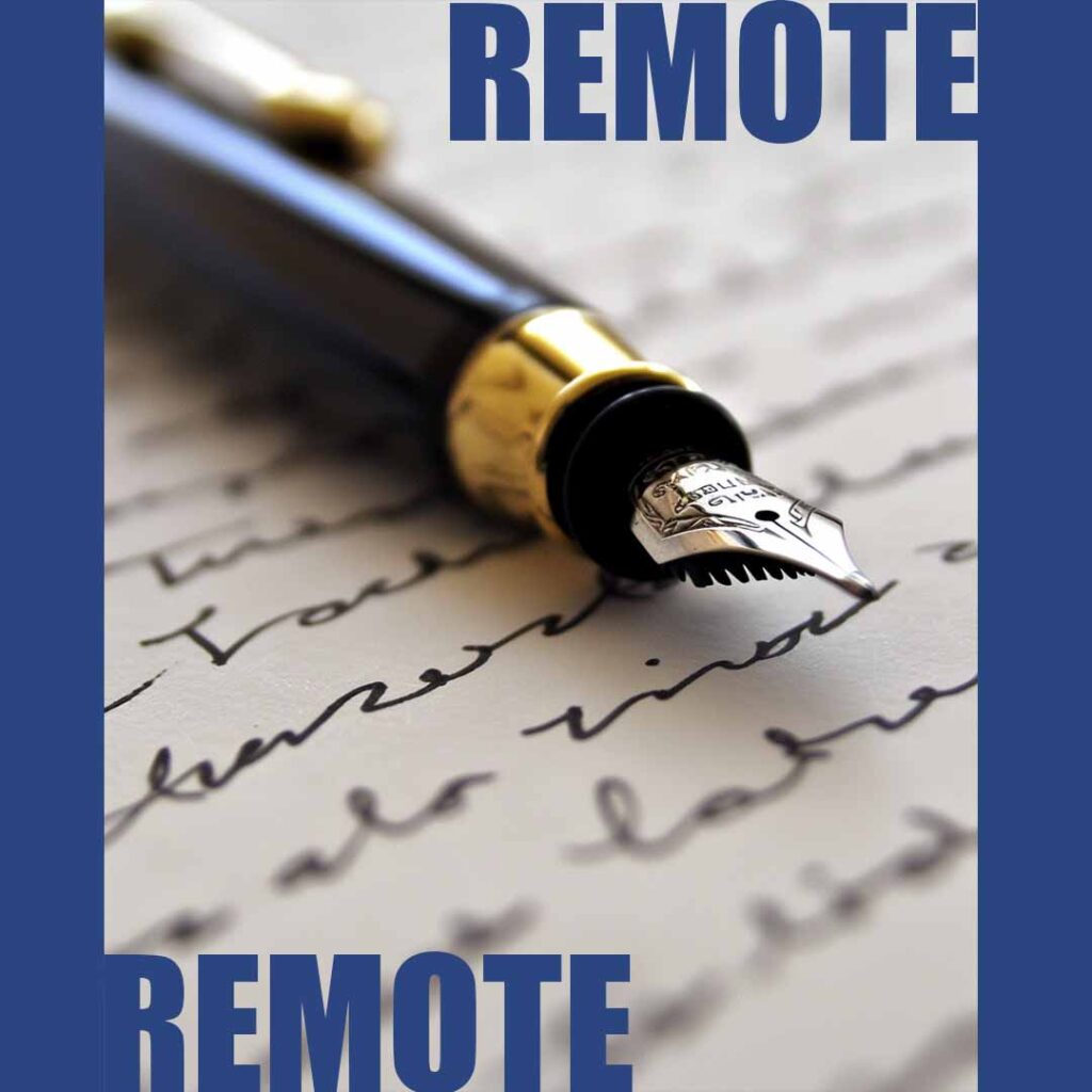 The fountain pen lies on the table with the documents.