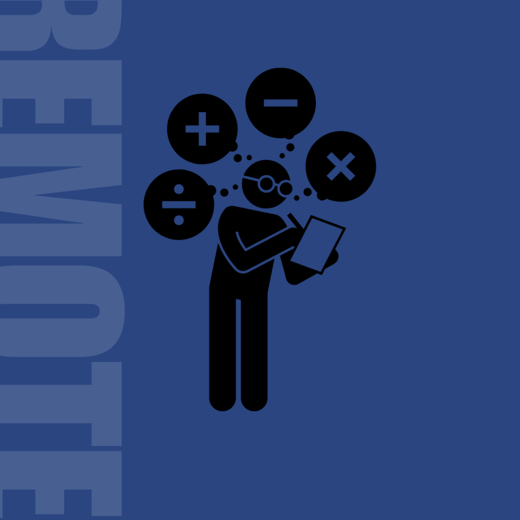 Illustration. A man doing many tasks on a computer